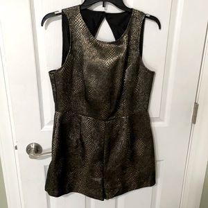 Shimmer gold romper